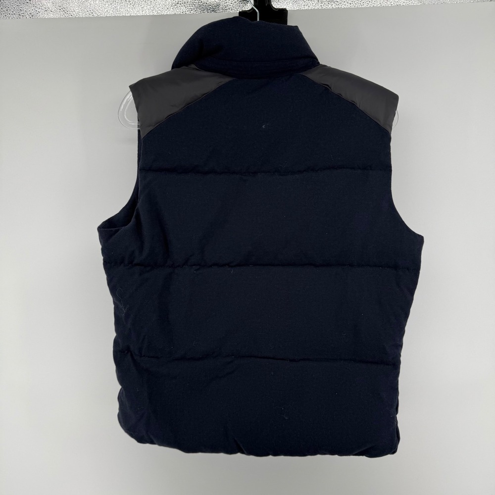 Banana Republic Mens Puffer Vest Navy Blue Quilted‎ Full Zip Size S - Picture 2 of 5